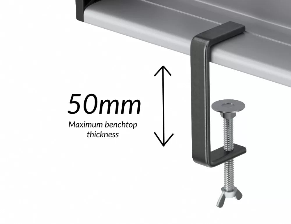 V4C Desk Electrical Outlet Clamp Desk Thickness