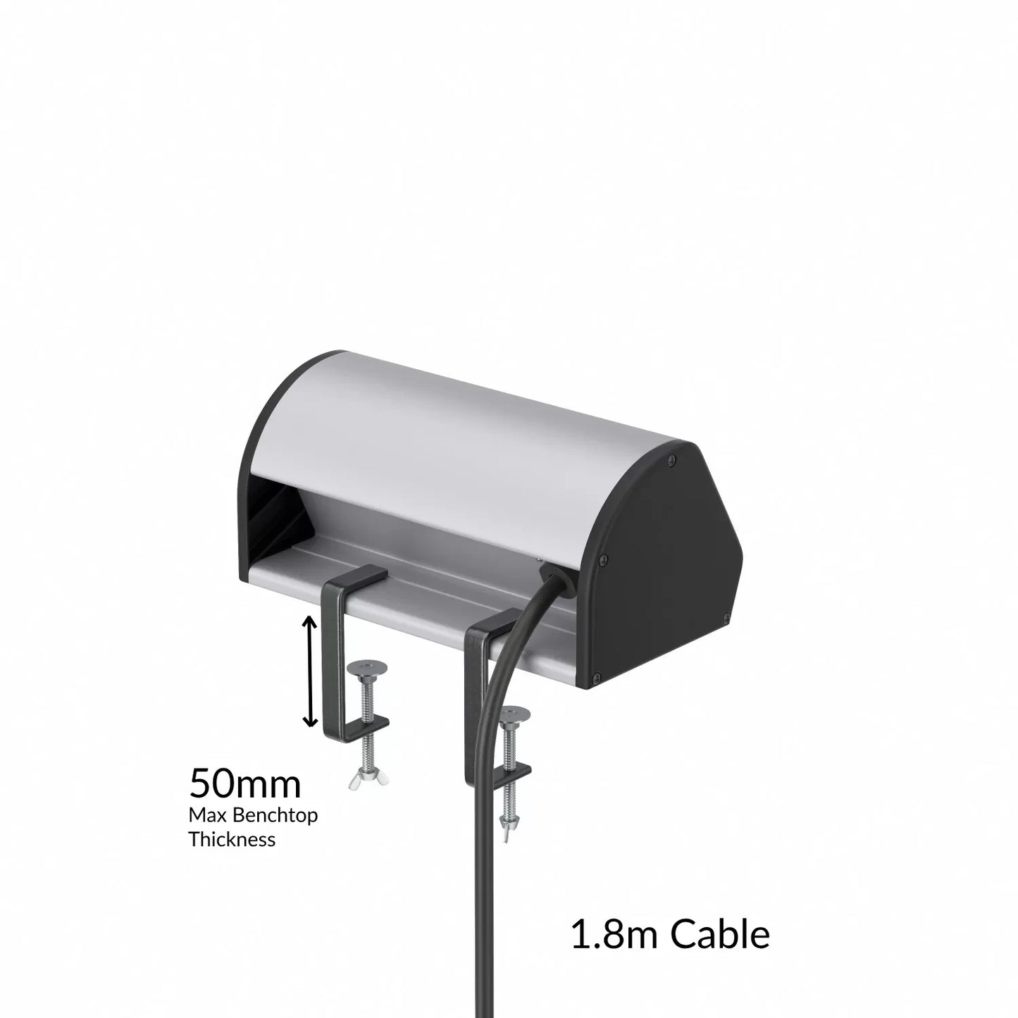 V4T Desk Electrical Outlet Rear Installation View