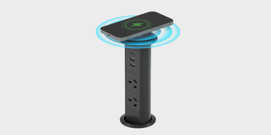 Wireless Charging Pop Up Power Outlet