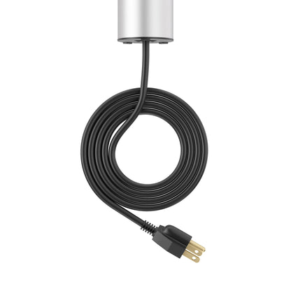 V16S: Silver Pop Up Outlet with Light & 65w USB-C