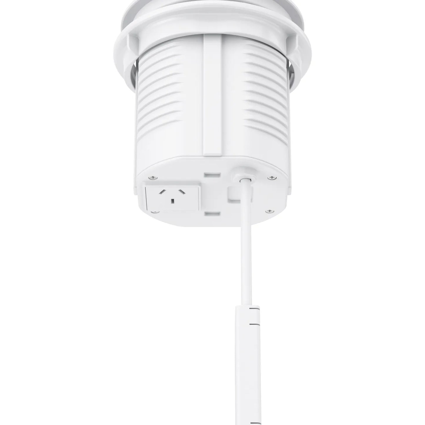 V14JW: White Quad-Sided, Pop Up Power Outlet