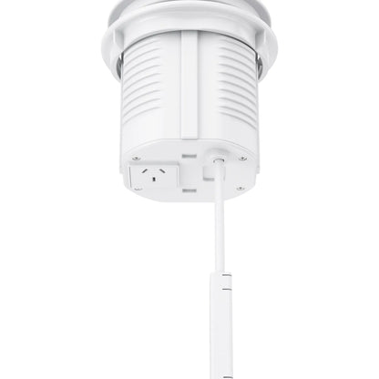 V14JW: White Quad-Sided, Pop Up Power Outlet