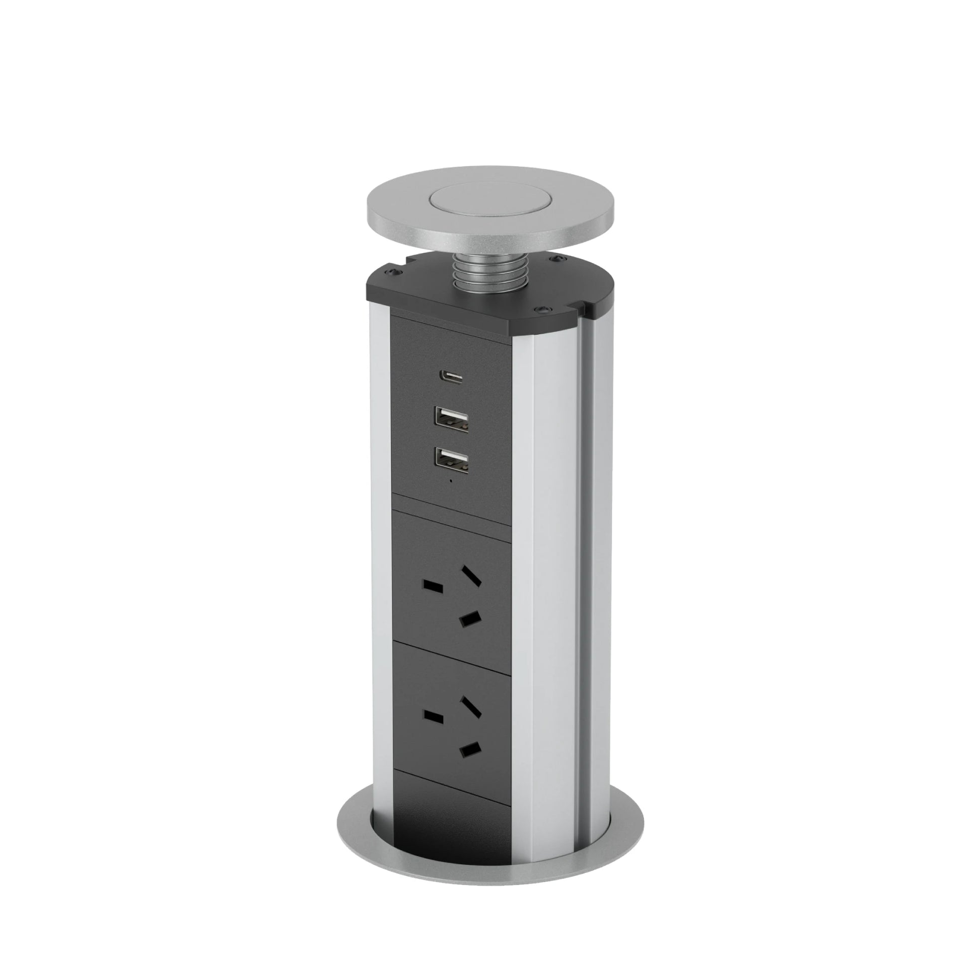 V1SC: Pop Up Power Outlet Silver