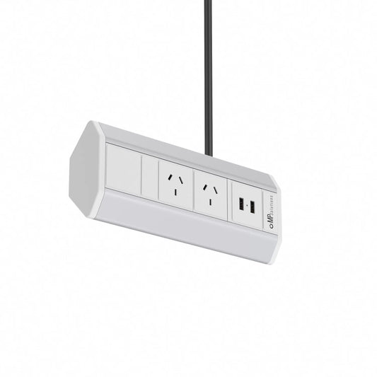 V9WF: Corner Power Outlet System w/USB