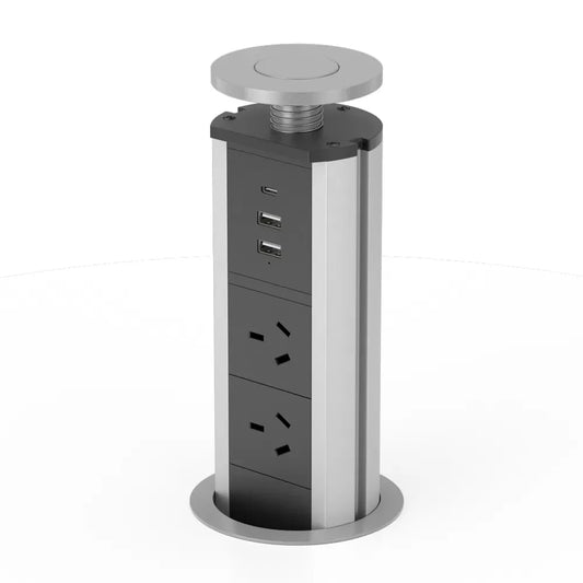 V1SC: Pop Up Power Outlet Silver