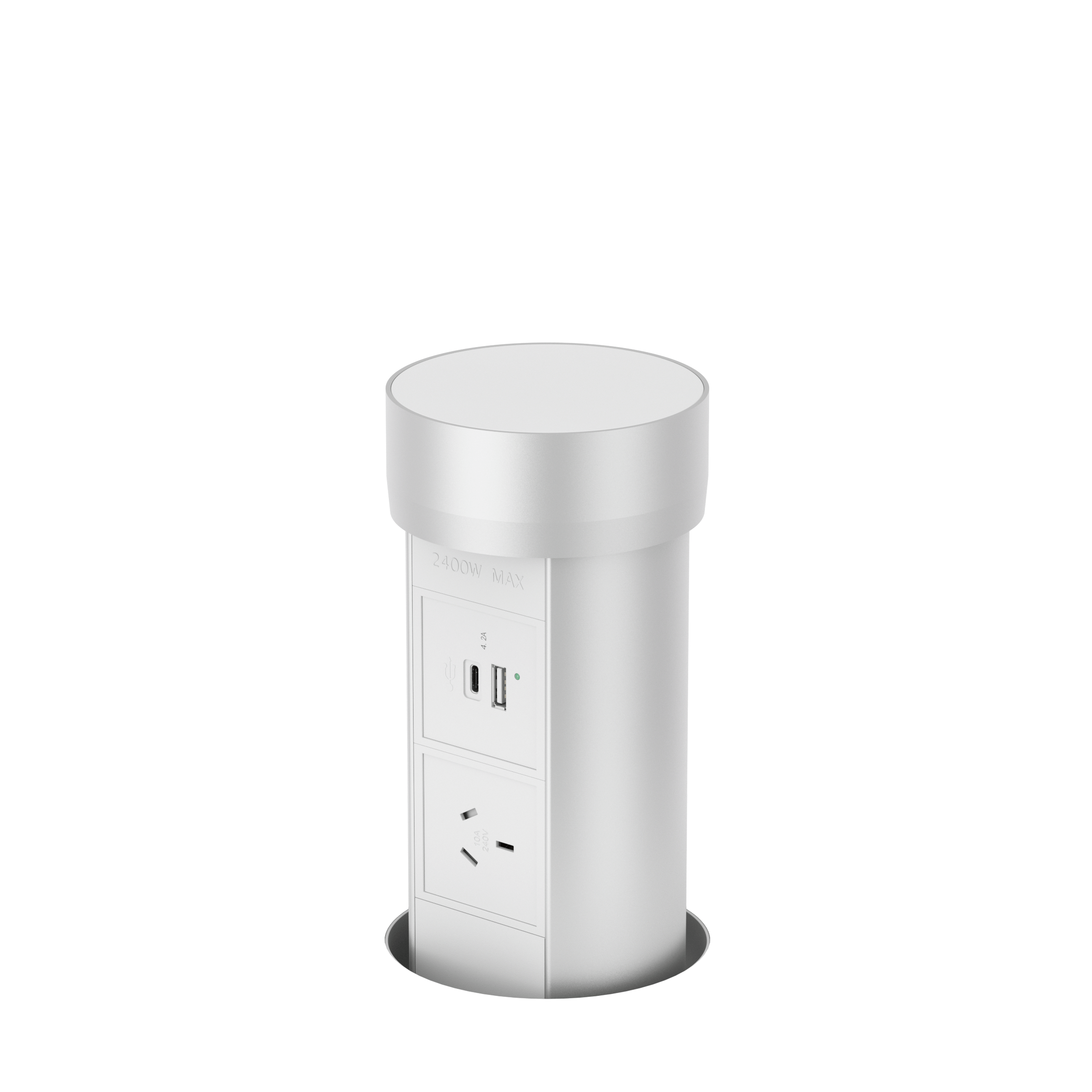 Point Pod Compact Silver w/USB – Modern Power Solutions