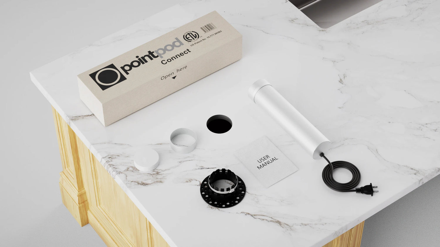 Point Pod Compact Silver: Stylish and Functional Countertop Unit ...